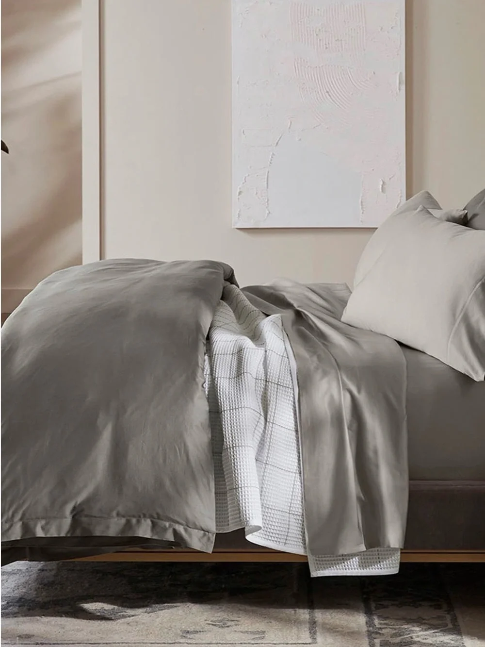 Boll & Branch NWT Queen Size Signature Hemmed Sheet Set Pewter Color🔥No offers🔥